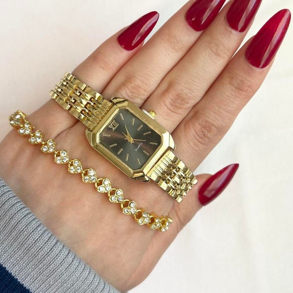 Vintage Inspired Luxury Gold Tone Watch
